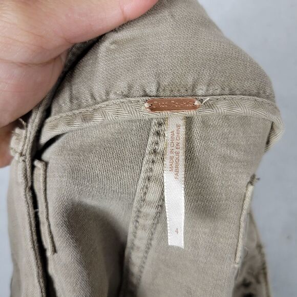 NWT Free People Cutoff Jean Shorts. Tan 4#012 - Picture 13 of 16